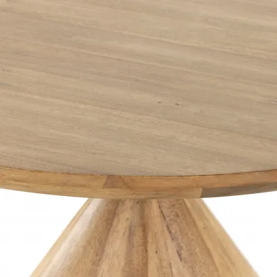 Bibianna Dining Table Smoked Honey White