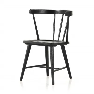 Naples Dining Chair Black Oak