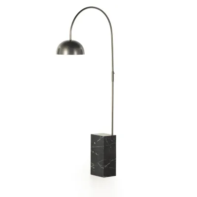 Jenkin Floor Lamp Black Marble