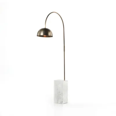 Jenkin Floor Lamp White Marble