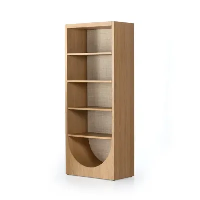 Higgs Bookcase Honey Oak Veneer