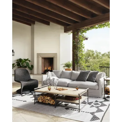 Dade Outdoor Sofa 90" Stone Grey