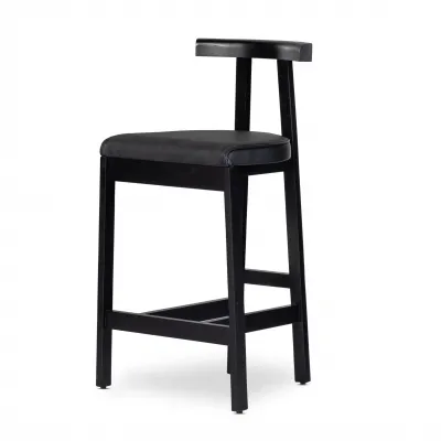 Tex Bar Stool Black Rosa Morada