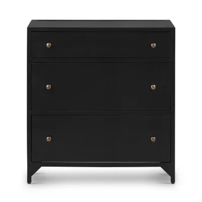 Belmont Large Storage Nightstand Black