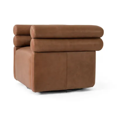 Evie Swivel Chair Palermo Cognac