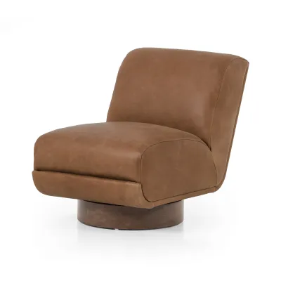 Bronwyn Swivel Chair Palermo Cognac