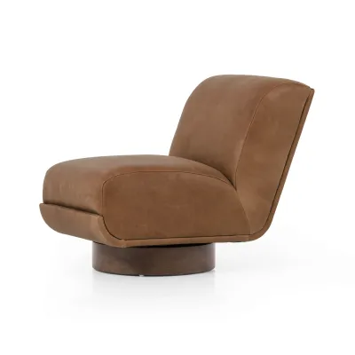 Bronwyn Swivel Chair Palermo Cognac