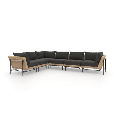 Cavan Outdoor 6 Pc Sectional Natural
