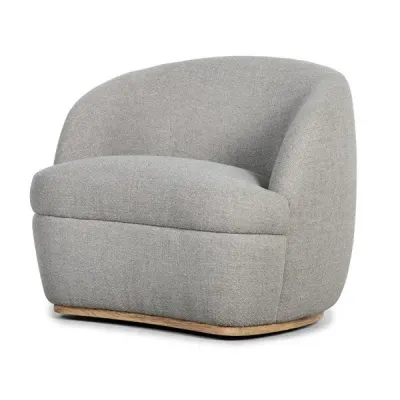 Sandie Swivel Chair Gibson Silver