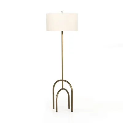 Arc Floor Lamp Antique Brass Iron