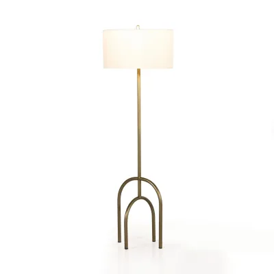 Arc Floor Lamp Antique Brass Iron