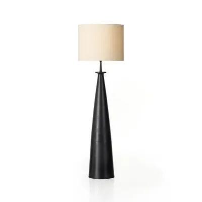 Innes Floor Lamp Matte Black Cast