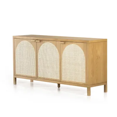 Allegra Sideboard Honey Oak Veneer