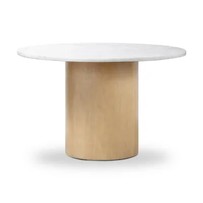 Pilo Dining Table Italian White Marble