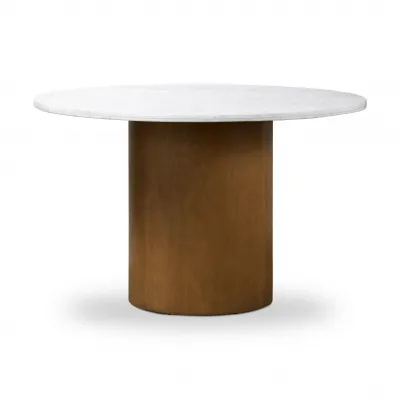 Pilo Dining Table Italian White Marble