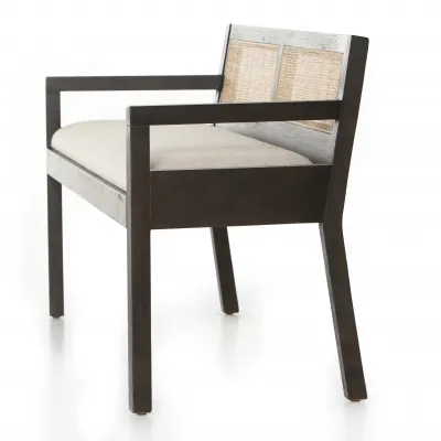 Clarita Accent Bench Black Mango