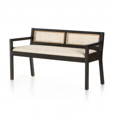 Clarita Accent Bench Black Mango