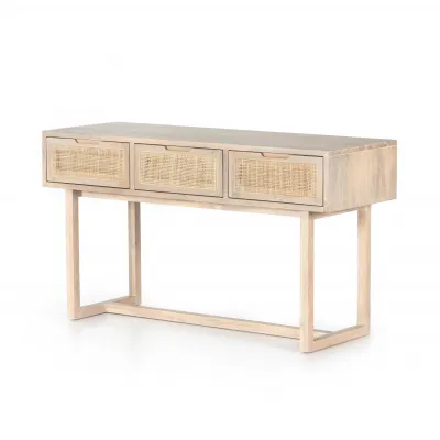 Clarita Console Table White Wash