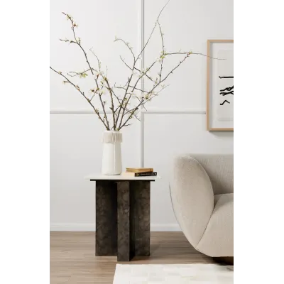 Terrell End Table Raw Black