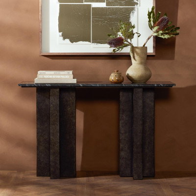 Terrell Console Table Black Marble