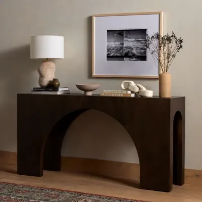 Fausto Console Table Smoked Guanacaste