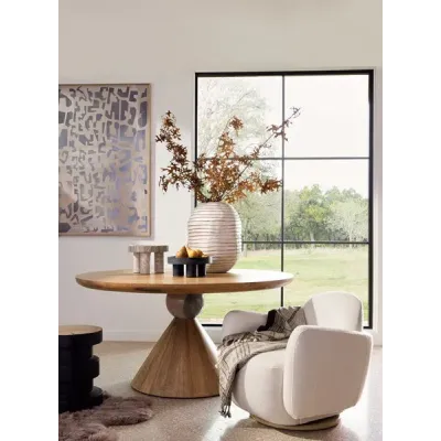 Enya Swivel Chair Gibson White