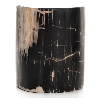 Kos End Table Dark Petrified Wood