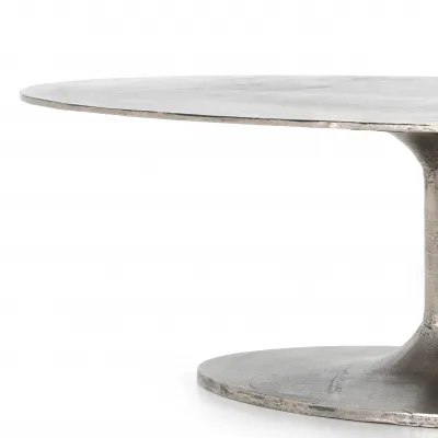 Simone Oval Coffee Table Raw Antique
