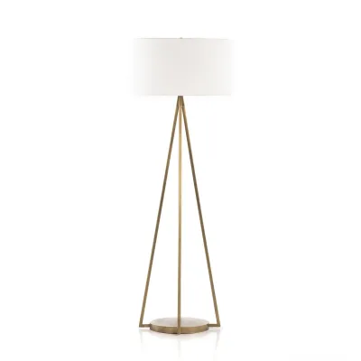 Walden Floor Lamp Antique Brass