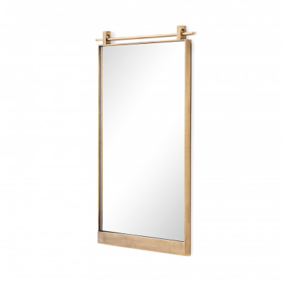 Chico Small Rectangular Mirror Antique Brass