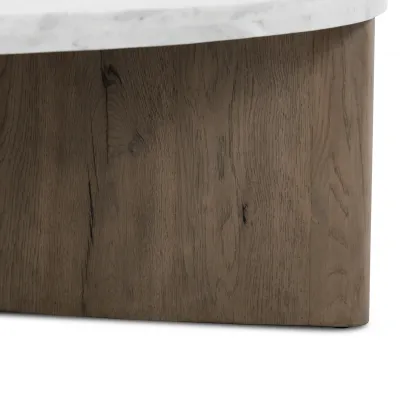 Toli Coffee Table Italian White Marble