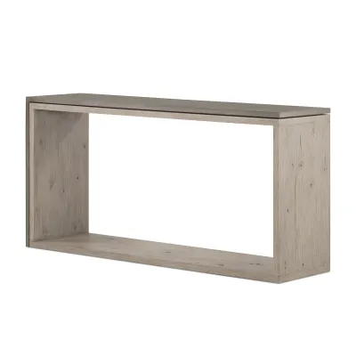 Faro Console Table Dark Grey Concrete