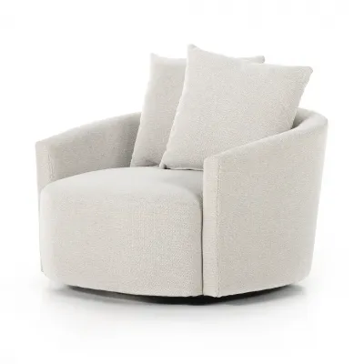 Chloe Swivel Chair Delta Bisque