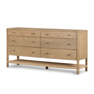 Zuma 6 Drawer Dresser Dune Ash