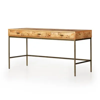 Mitzie Desk Amber Mappa Burl