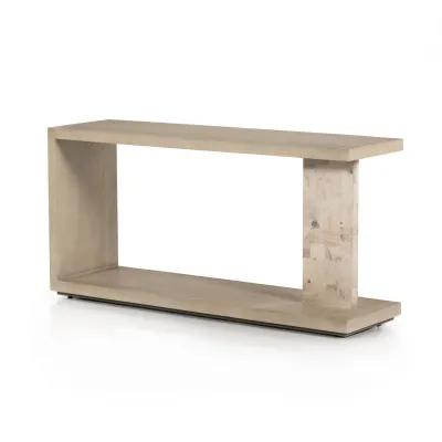 Darian Console Table White Mahogany