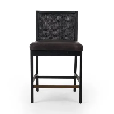 Antonia Armless Dining Black Counter Stool