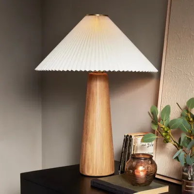 Nora Table Lamp Light Oak