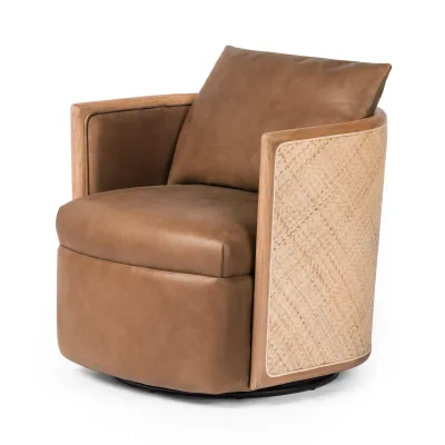 Newbury Swivel Chair Palermo Cognac