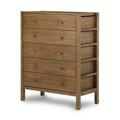 Meadow 5 Drawer Dresser Tawny Oak