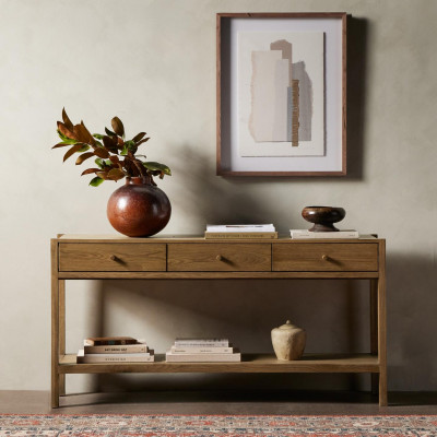 Meadow Console Table Tawny Oak