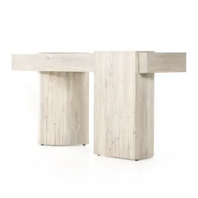 Georgie Console Table Bleached Spalted