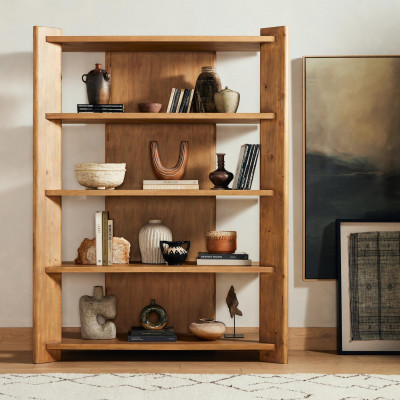 Edmund Bookcase Smoked Pine