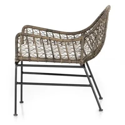 Bandera Outdoor Chair with Cushion White