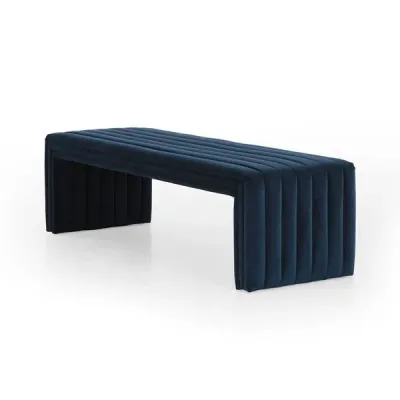 Augustine Bench Sapphire Navy