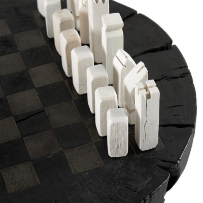 Modern Chess Set Carbonized Black