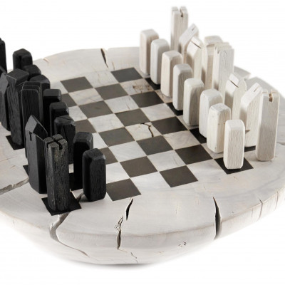 Modern Chess Set Ivory