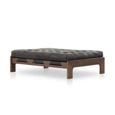 Halston Cocktail Ottoman Heirloom Black