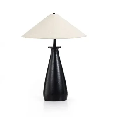 Innes Tapered Shade Table Lamp Matte Black