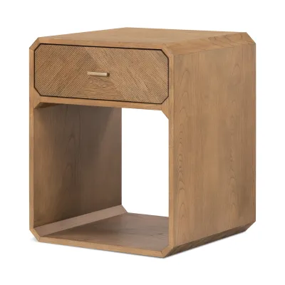 Caspian Nightstand Natural Ash Veneer